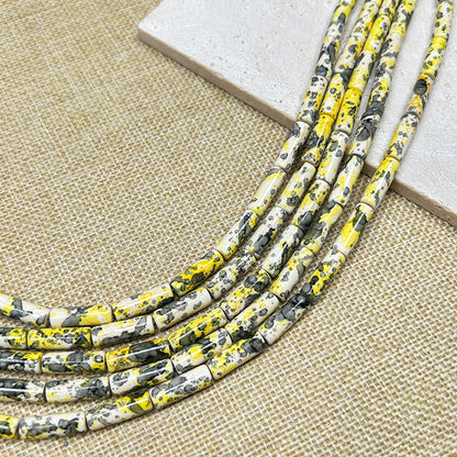 [B312] 6*17mm Colorful Tube Beads(Synthetic Shell)