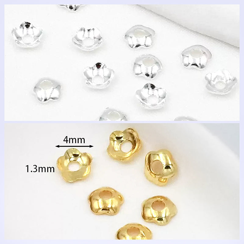 🏵️[E241] 4mm Copper Flower Spacer