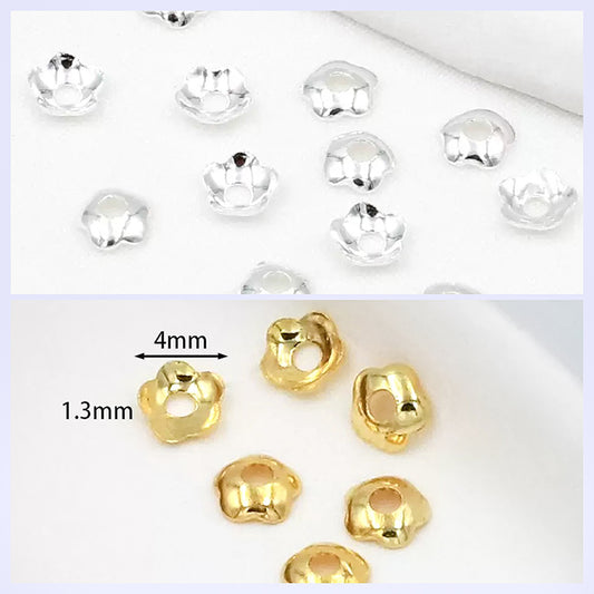 🏵️[E241] 4mm Copper Flower Spacer