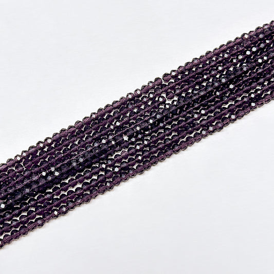 Sale🔥[B348] 3.5mm Purple Faceted Beads String