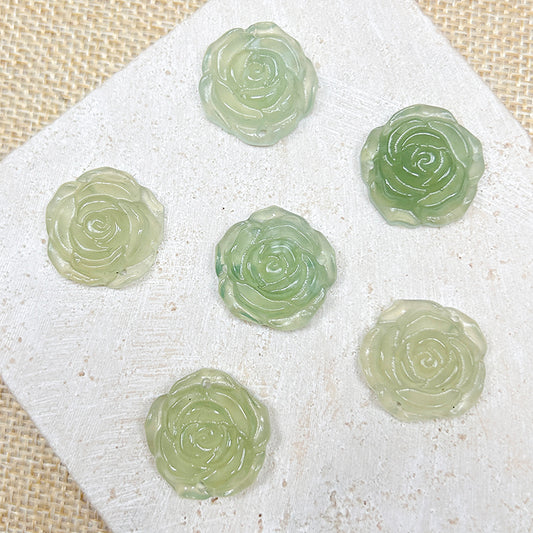 [N113] Xiuyu Jade Rose Charm