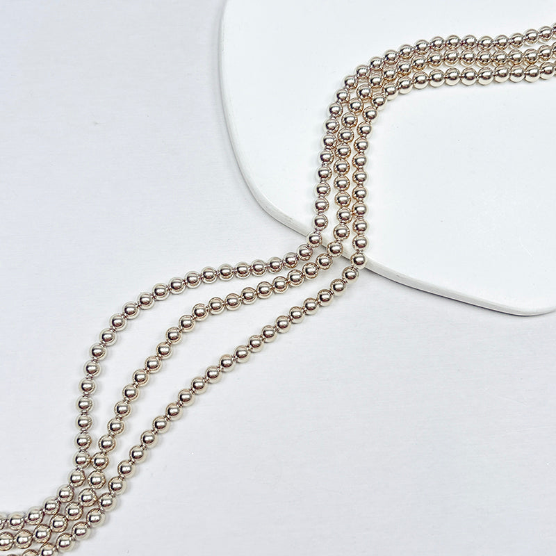 🧚‍♀️[B327] Mirror-Luster Glass Pearl Beads, Akoya Style