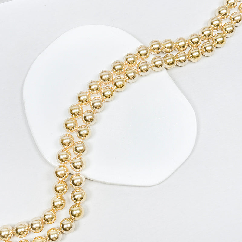 🧚‍♀️[B327] Mirror-Luster Glass Pearl Beads, Akoya Style