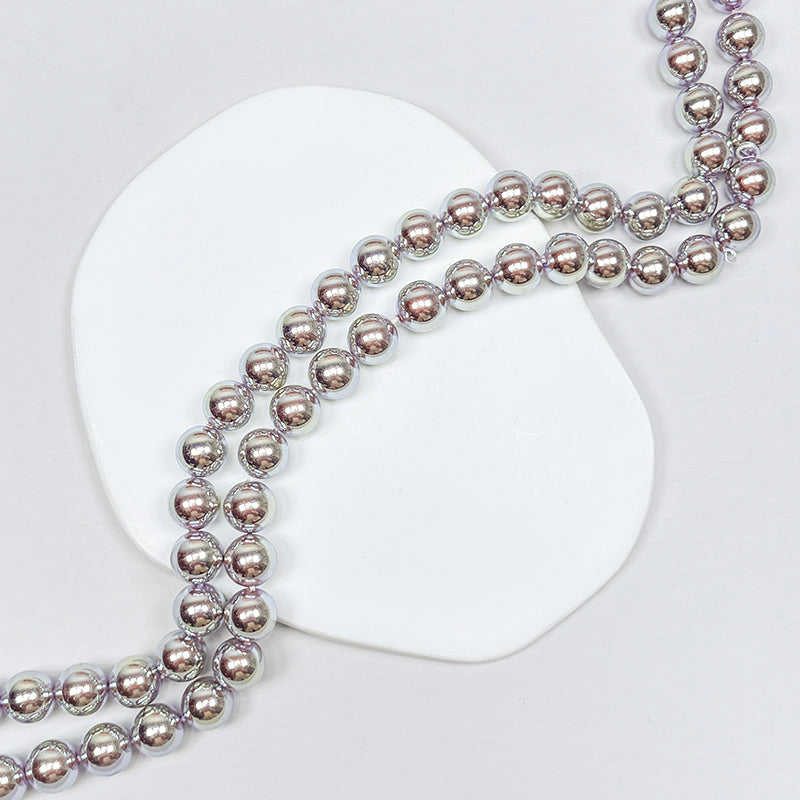 🧚‍♀️[B327] Mirror-Luster Glass Pearl Beads, Akoya Style