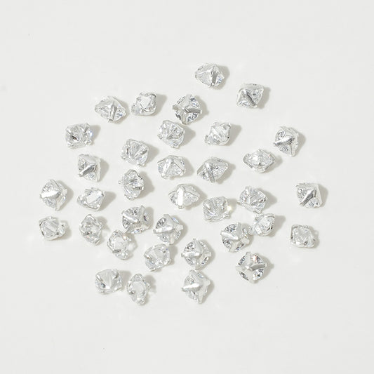 New!🆕[E288] 5mm Clear Cubic Zirconia Beads