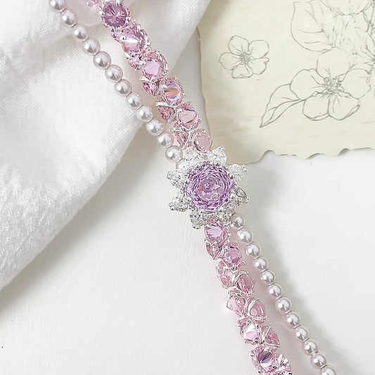 New!🆕[E290] 5mm Pink & Red Color Cubic Zirconia Beads