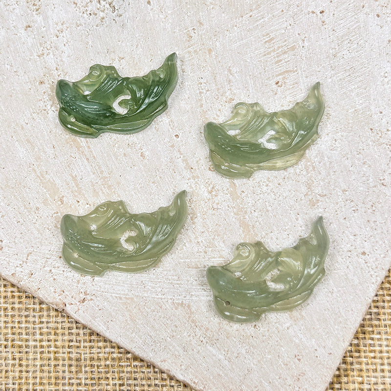 New!🆕[N124] Natural Xiuyu Jade Koi Charm