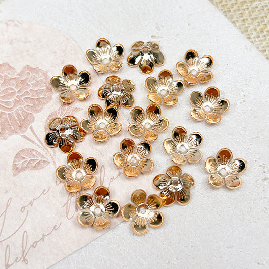 🌸[E195] 10mm Copper Flower Spacer
