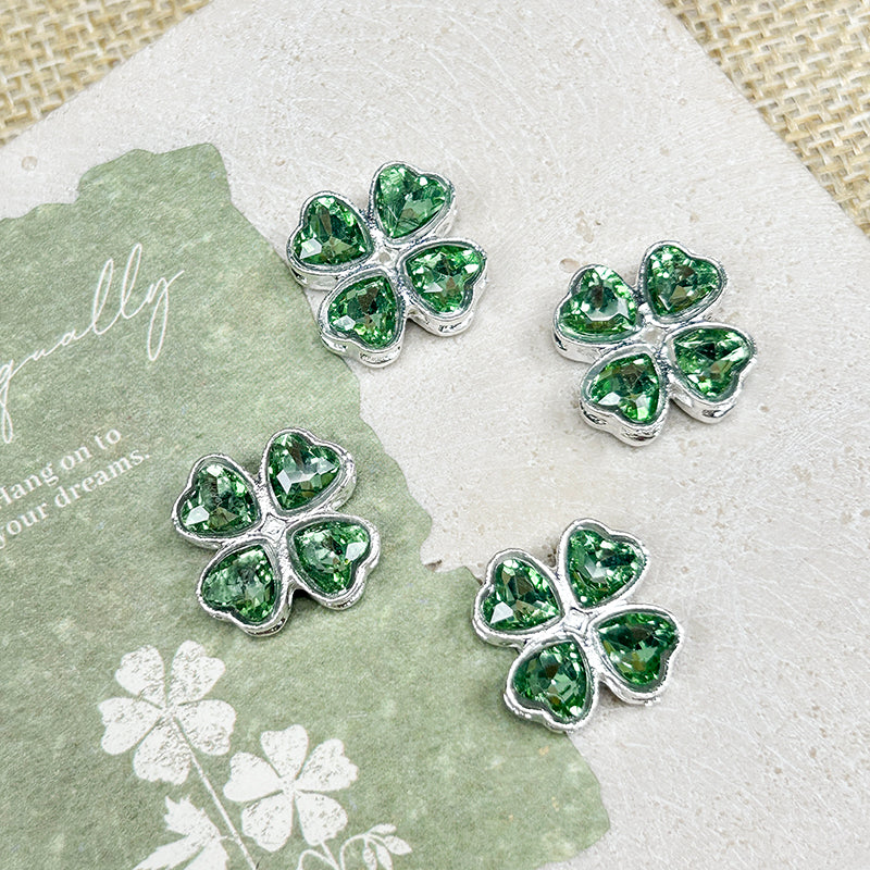 🍀[E303] Fancy Clover Charm (For Keychain/Pen)