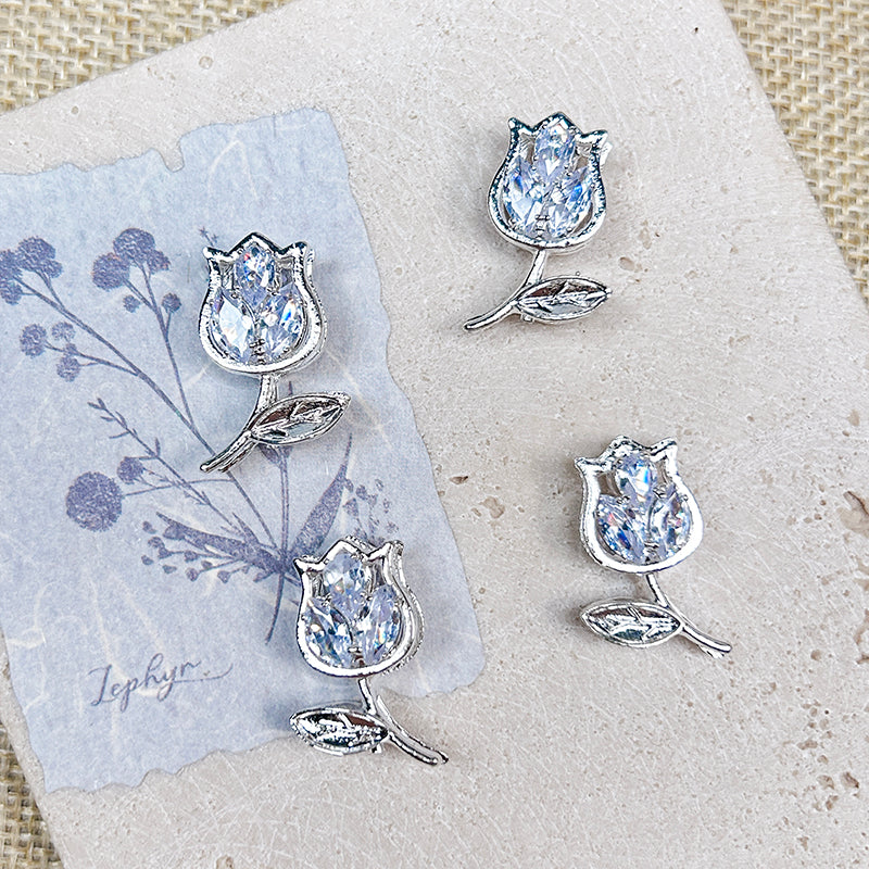 [E313] Fancy Light Blue Copper Charm (For Keychain/Pen)