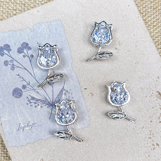 [E313] Fancy Light Blue Copper Charm (For Keychain/Pen)