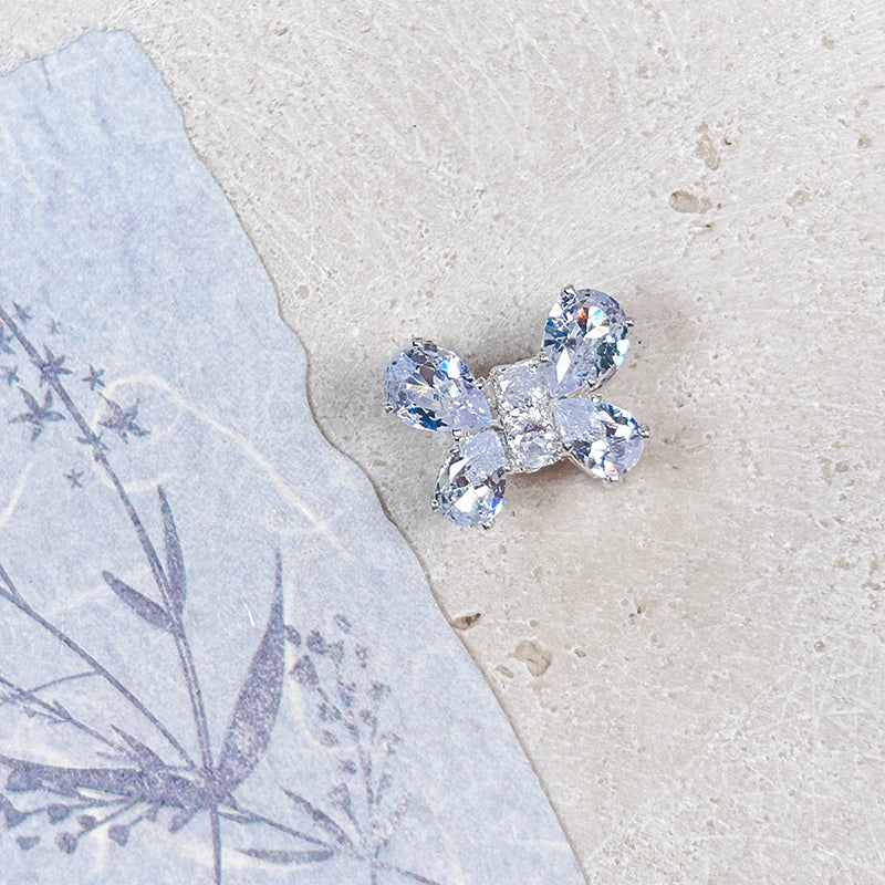 [E313] Fancy Light Blue Copper Charm (For Keychain/Pen)