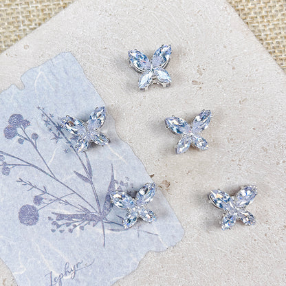 [E313] Fancy Light Blue Copper Charm (For Keychain/Pen)