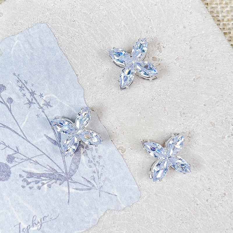 [E313] Fancy Light Blue Copper Charm (For Keychain/Pen)