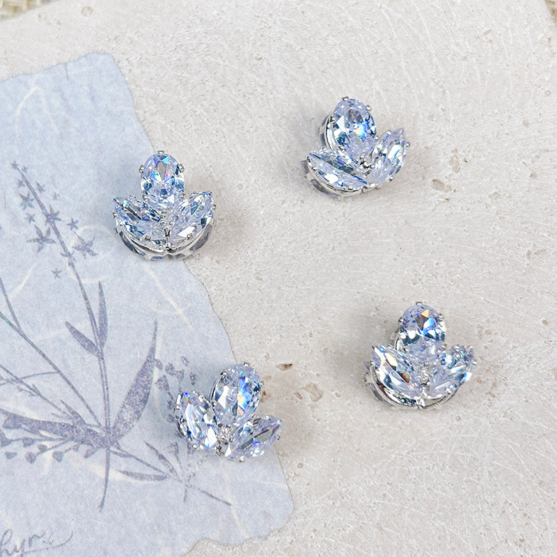 [E313] Fancy Light Blue Copper Charm (For Keychain/Pen)
