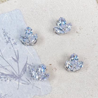 [E313] Fancy Light Blue Copper Charm (For Keychain/Pen)