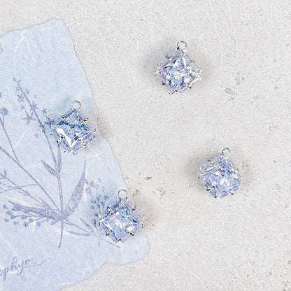 [E313] Fancy Light Blue Copper Charm (For Keychain/Pen)
