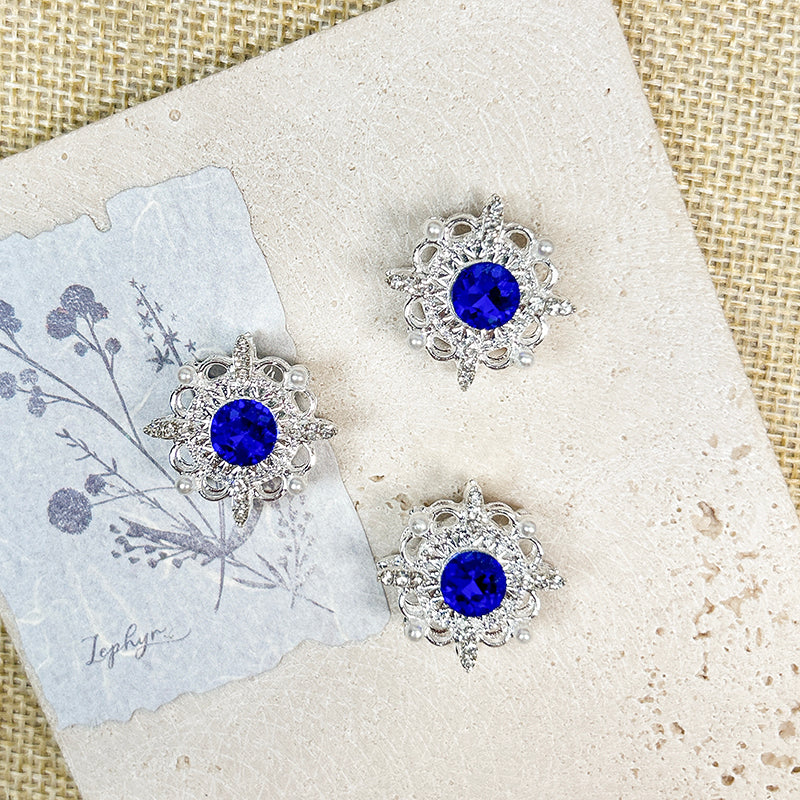 🔵[E306] Fancy Blue Charm (For Keychain/Pen)