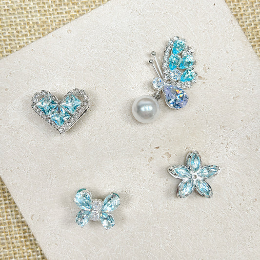 [E309] Fancy Ocean Blue Charm (For Keychain/Pen)
