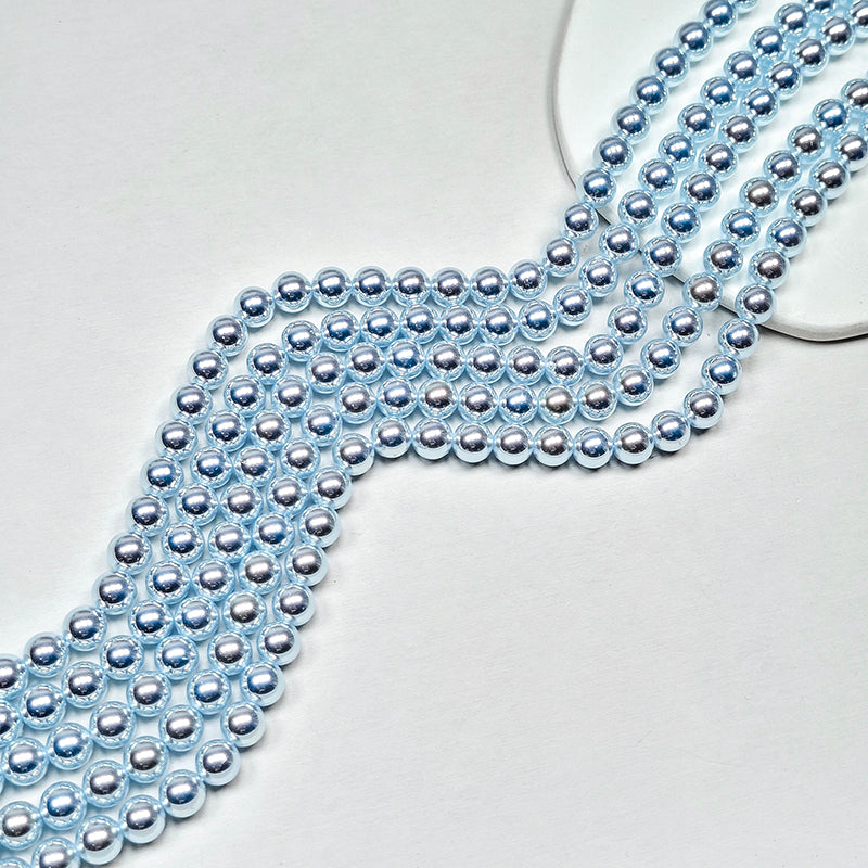 New!🆕🧚‍♀️[B354] Mirror-Luster Glass Pearl Beads, Akoya Style