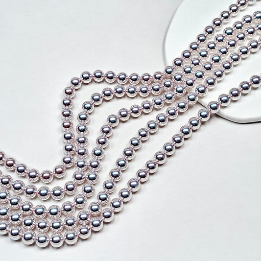 New!🆕🧚‍♀️[B354] Mirror-Luster Glass Pearl Beads, Akoya Style