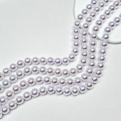 New!🆕🧚‍♀️[B354] Mirror-Luster Glass Pearl Beads, Akoya Style
