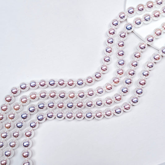 🧚‍♀️[B288] Mirror-Luster Glass Pearl Beads, Akoya Style