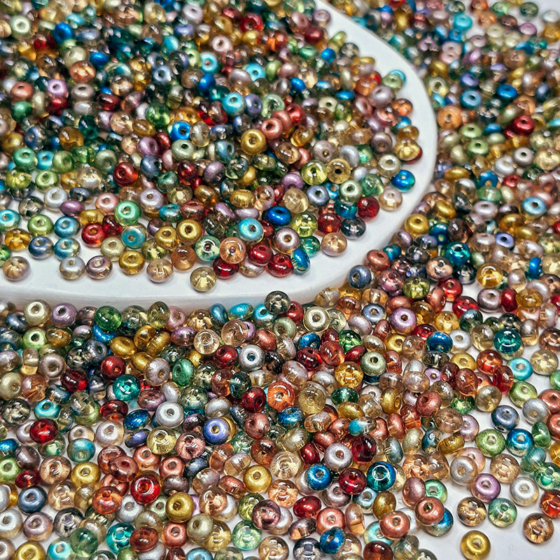 🍩[S427] Rainbow Sprinkles Donut Beads