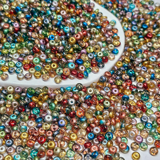 🍩[S427] Rainbow Sprinkles Donut Beads
