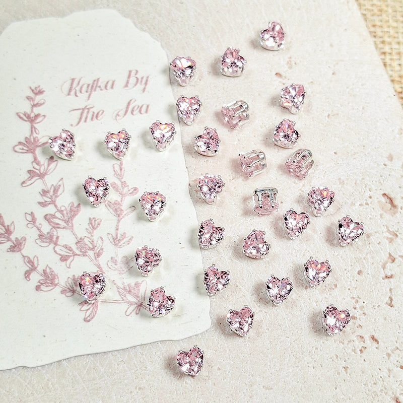 🩷[E315] Pink Zirconia Beads