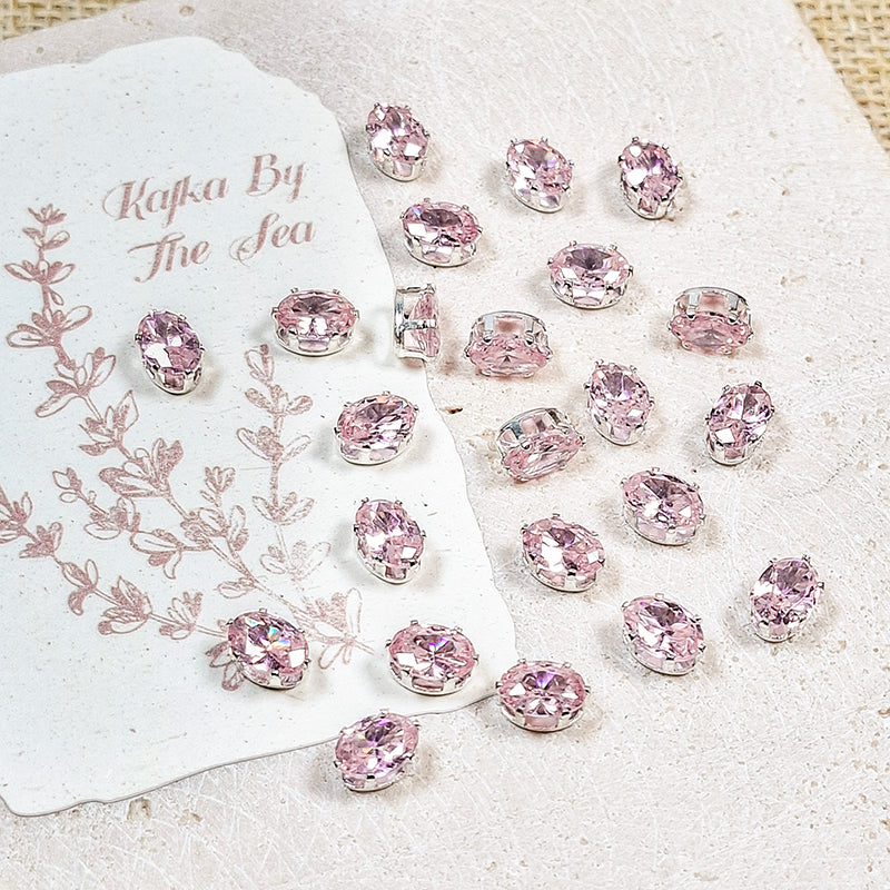 🩷[E315] Pink Zirconia Beads