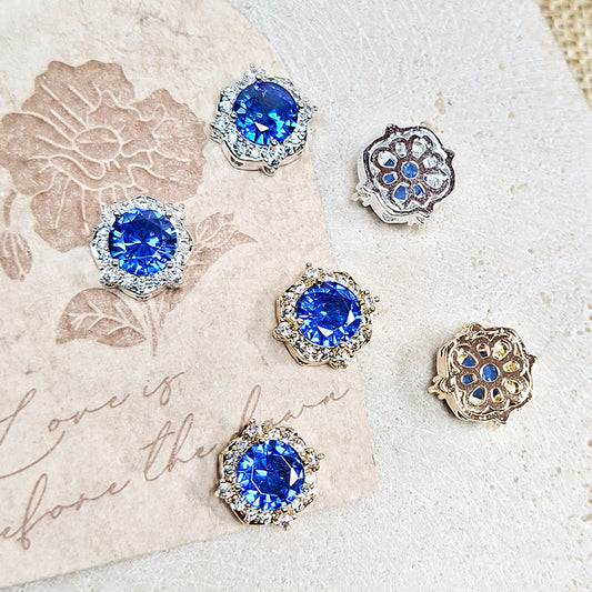 🔵[E306] Fancy Blue Charm (For Keychain/Pen)