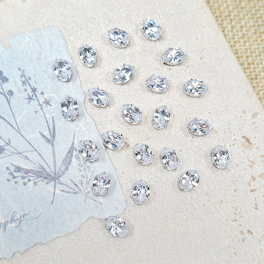 🩵New!🆕[E319] Blue Cubic Zirconia Cube Beads