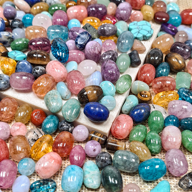 🏞️New!🆕[N135] Natural Stone Beads Mix