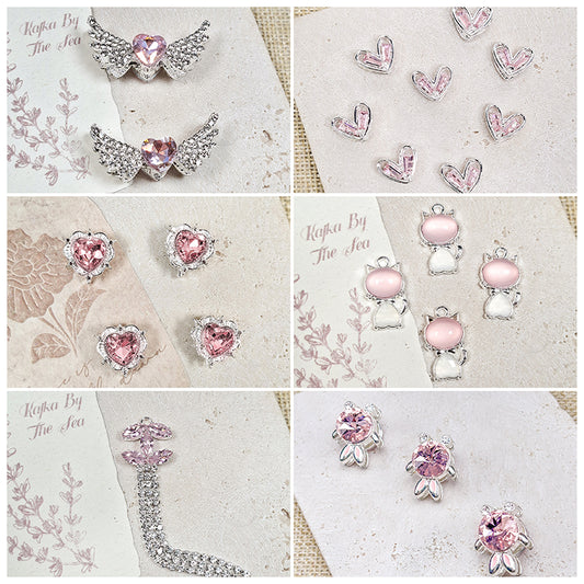 [E324] Fancy Pink Charm (For Keychain/Pen)