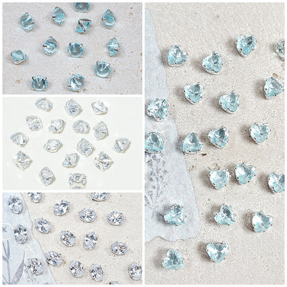 🩵[E319] Blue Zirconia Beads