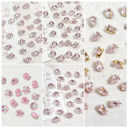 🩷[E315] Pink Zirconia Beads