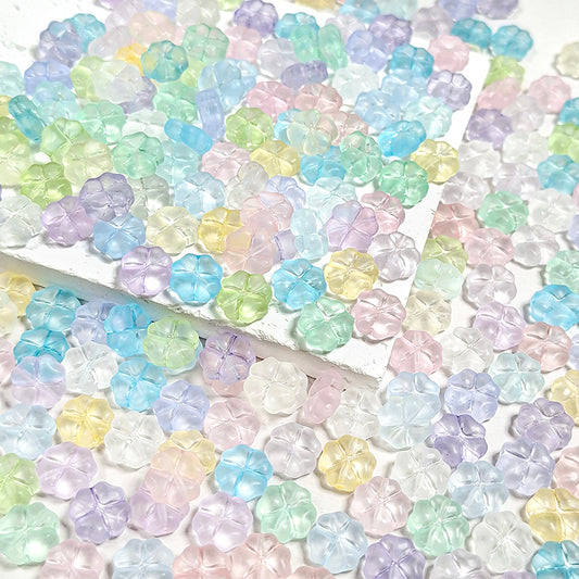 🍀New!🆕[B370] 10mm Frosted Clover