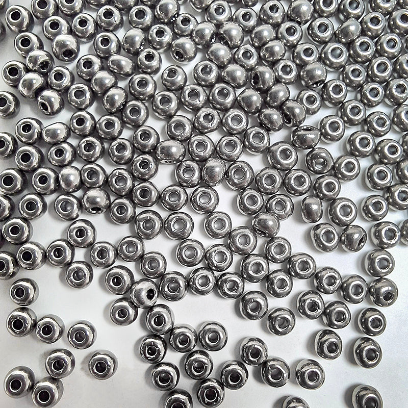 [S484] 2mm-3mm Bronze & Gunmetal Color Glass Seed Beads