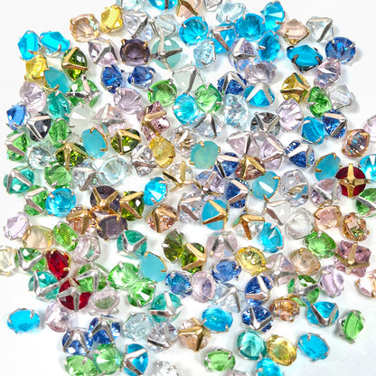 [E325] Colorful Zirconia Cube Beads