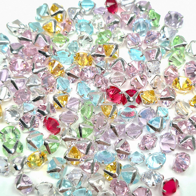 [E325] Colorful Zirconia Cube Beads