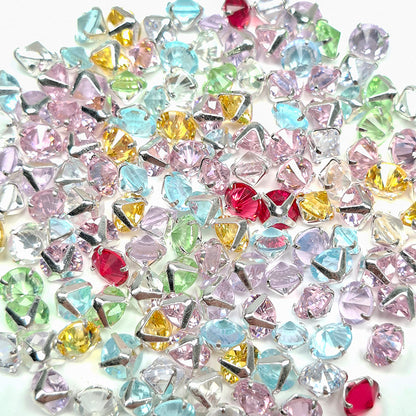 [E325] Colorful Zirconia Cube Beads