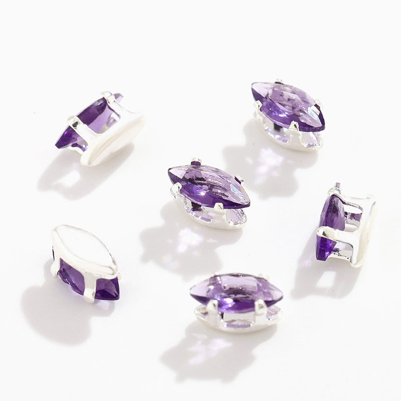 [E324] 3*6mm Maquise-Cut Zirconia Beads