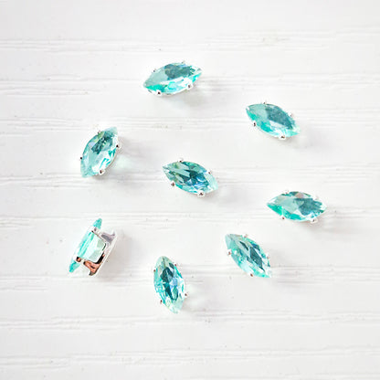 [E324] 3*6mm Maquise-Cut Zirconia Beads