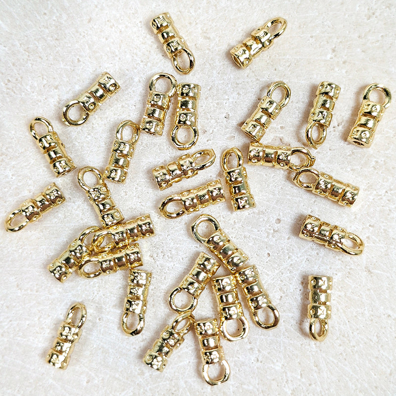 📍[E326] 3*7mm Copper Crimp Beads