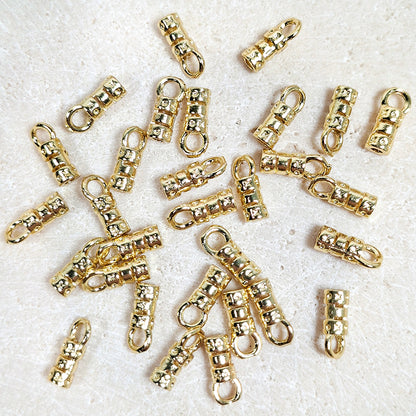 📍[E326] 3*7mm Copper Crimp Beads