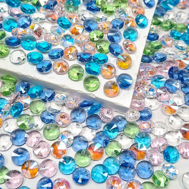 Sale🔥🆕[B410] Faceted Glass Beads Mix