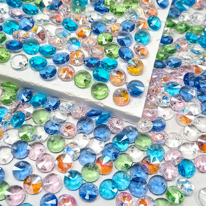 Sale🔥🆕[B410] Faceted Glass Beads Mix