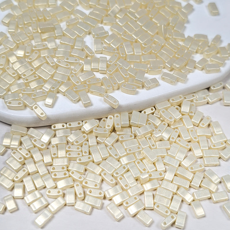 [S518] 2.4*5mm Baroque Style Half Tila Beads