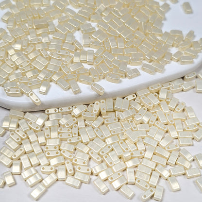 [S518] 2.4*5mm Baroque Style Half Tila Beads